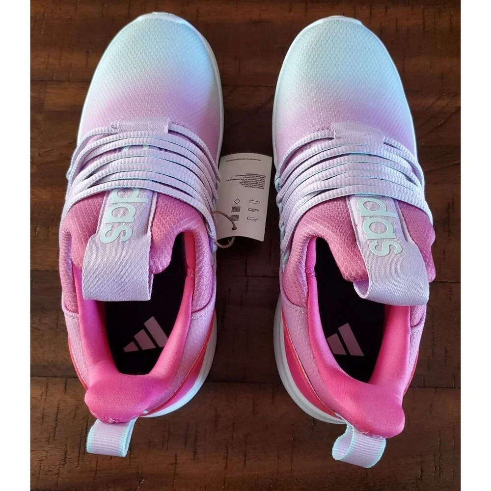 NIB Girl's Adidas Lite Racer Adapt 7.0 Slip-on Sneakers - Size 5
